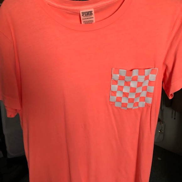 Neon coral over sized T-shirt - Picture 4 of 4